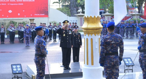 Wakapolda Jambi Pimpin Upacara HUT ke-81 Kemerdekaan RI, Ajak Wujudkan Jambi yang Adil dan Makmur